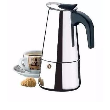 Imagem de Cafeteira tipo Italiana em Inox - café espresso 6 xícaras 300ml INOX MKR