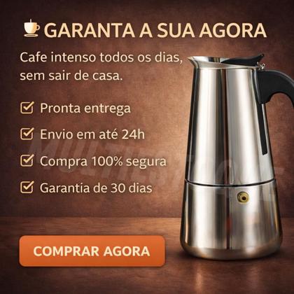Imagem de Cafeteira Tipo Italiana para 4 xicaras 200ml - Inox