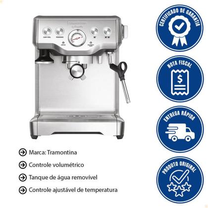 Imagem de Cafeteira Tramontina by Breville Express 1,8 Litros em Aço Inox Prata 220V 69065012