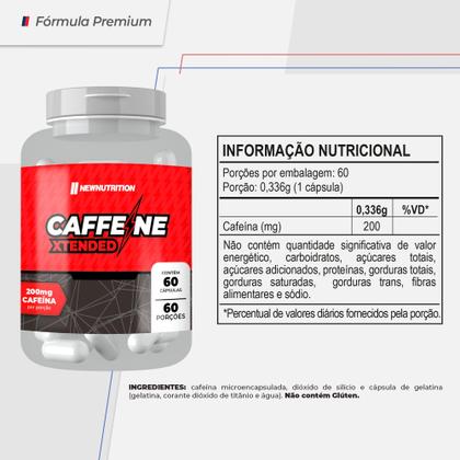 Imagem de Caffeine 200mg Xtended 60 Caps