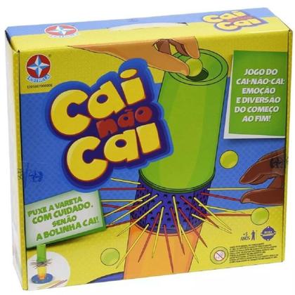 Imagem de Cai Não Cai Jogo De Mesa Puxar Varetas Infantil Divertido Estrela