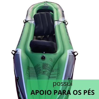 Imagem de Caiaque Inflável Duplo 2 Pessoas com 2 Remos e Bomba de Ar Importway Iwci-002 Pathfinder