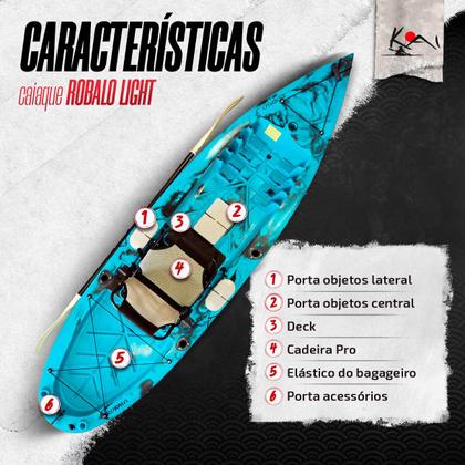 Imagem de Caiaque Robalo Light - Caiaker - Amarelo