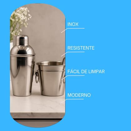 Imagem de Caipirinha Drinks Bartender Profissional Coqueteleira Kit