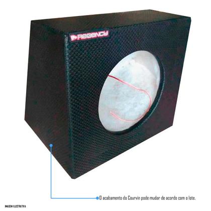 Imagem de Caixa 1 Subwoofer 10" Polegadas Selada 21 Litros Preto Regency