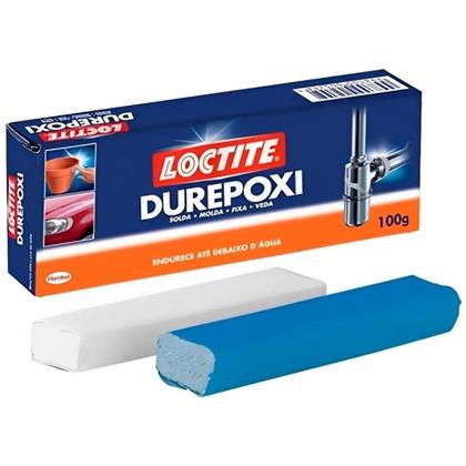 Imagem de Caixa 12x Massa Adesiva Resistente Epoxi Durepoxi 100g Cinza