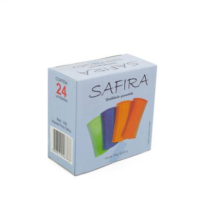 Imagem de Caixa 24 unidades Pente Fino de Plástico Safira
