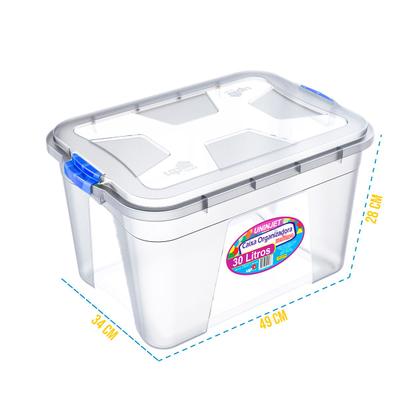 Imagem de Caixa 30l Grande Organizadoras Resistente Multiuso Grandes