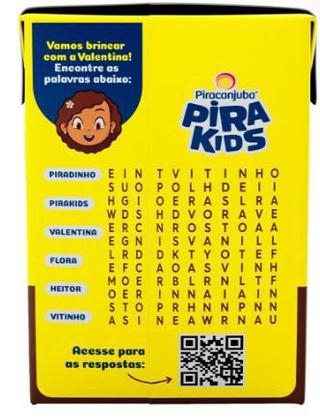 Imagem de Caixa 45 Achocolatado Pronto Pirakids Bebida Lactea 200ml