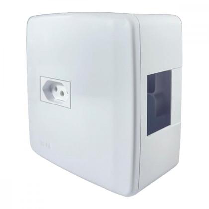 Imagem de Caixa 4X4 Sobrepor Ilumi Para 2 Disjuntores Com Tomada 2P+T. 20A. 620632