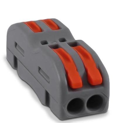 Imagem de Caixa 50 Conector Rápido Emenda Fios Cabos Inline Mola 2 Vias 32a