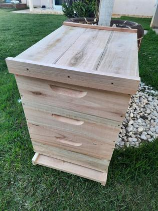 Imagem de Caixa Abelha Padrão Langstroth Eucalipto Com 2 Melgueiras KIT 10 UNIDADES