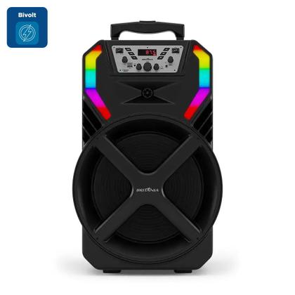 Imagem de Caixa Acústica Britânia Flash Light Woofer 12 Preta BCX12100  Bivolt