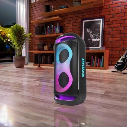 Imagem de Caixa Acústica Philco PCX6702 800W Bluetooth 5.3 Bivolt EX Bass LED 12h