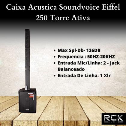 Imagem de Caixa Acustica Soundvoice Eiffel 250 Torre Ativa