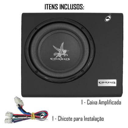 Imagem de Caixa Amplificada Automotiva Corzus CXMS 303 Mini Slim 3 Canais 350 W RMS