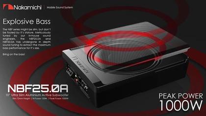 Imagem de Caixa Amplificada Nakamichi Subwoofer 150W RMS 10" Polegadas NBF-25.0A 1000W