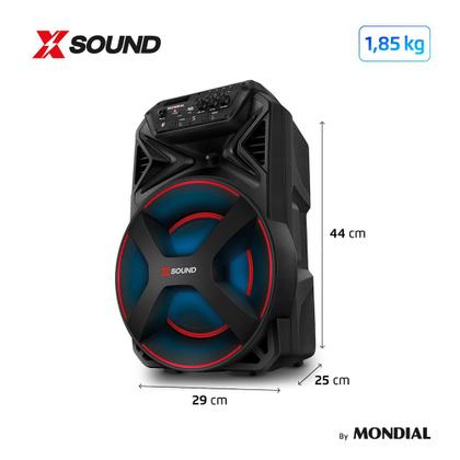 Imagem de Caixa Amplificada Xsound Mondial Preto 300W RMS Bivolt - CM-300-N