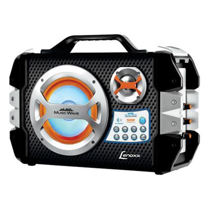 Caixa Amplificadora CA-303 50W USB Preto/Laranja - LENOXX - Caixa