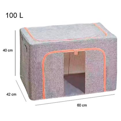 Imagem de Caixa Armazenamento Impermeável De Armário Guarda Roupa 100L