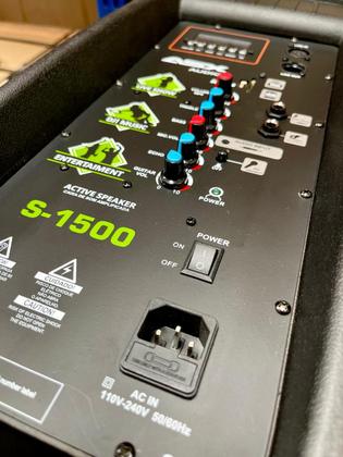 Caixa Ativa 15 Polegadas Profissional 500w Asx S1500 + Tripé