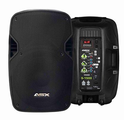 Caixa Ativa 15 Polegadas Profissional 500w Asx S1500 + Tripé