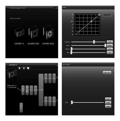 Imagem de Caixa Ativa Line Array 2x10" 1400W LA-2100A DSP - Soundcast