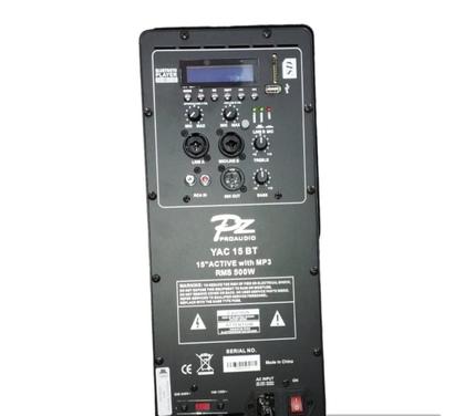 Caixa Ativa Pz Audio Yac 15 Bluetooth Sd Usb 500Wrms C/Tripe