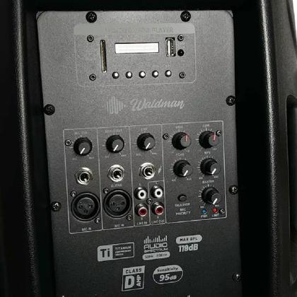 Caixa Ativa Waldman 15" Partycab PTY-700 USB / FM / Bluetooth - 175w RMS Imagem de Caixa Ativa Waldman 15" Partycab PTY-700 USB / FM / Bluetooth - 175w RMS
