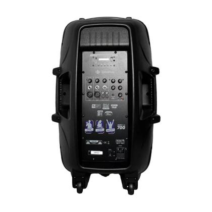 Caixa Ativa Waldman 15" Partycab PTY-700 USB / FM / Bluetooth - 175w RMS Imagem de Caixa Ativa Waldman 15" Partycab PTY-700 USB / FM / Bluetooth - 175w RMS