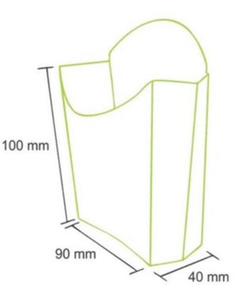 Imagem de Caixa batata frita Black c/50 unid. -  fritas, churros, pastéis (16067)