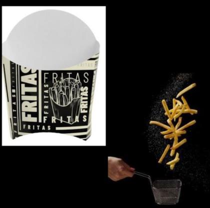 Imagem de Caixa batata frita Black c/50 unid. -  fritas, churros, pastéis (16067)
