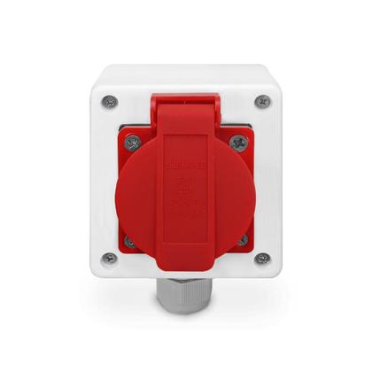 Imagem de Caixa Branca + Tomada Padrão Brasileiro 2P+T 20A