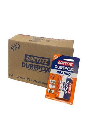 Imagem de Caixa c/ 24 -Durepóxi Branco Epóxi Massa Loctite 50g