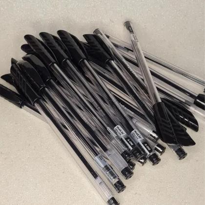 Imagem de Caixa c/ 50Un Caneta Esferográfica 1.0mm Transparente Molin