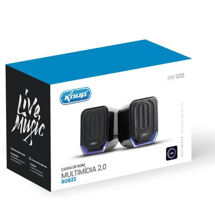 Imagem de Caixa Caixinha de Som Gamer Pc Computador Led Potente 12W