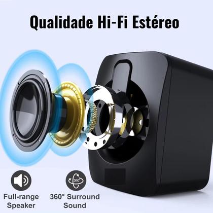 Imagem de Caixa Caixinha De Som Pc Notebook Gamer Usb Led Rgb Potente