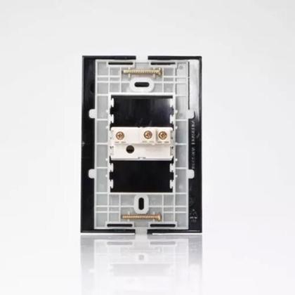 Imagem de Caixa com 10 unidades - mg conj 1 int paralelo 10a-250v 4x2 ebony clean - res.sf 13/12