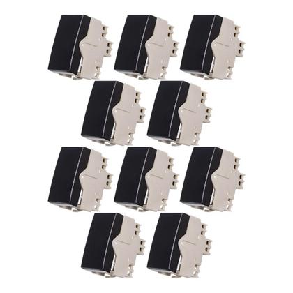 Imagem de Caixa com 10 unidades - mg preto modulo int. simples 10a ebony sleek (16811)