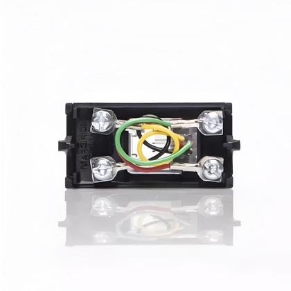 Imagem de Caixa com 10 unidades - mg preto modulo tom. telefone com rj11 4 fios ebony sleek (16538)