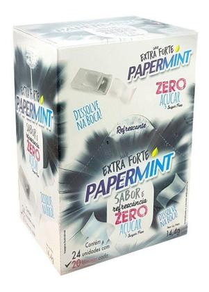 Imagem de Caixa com 24 Unidades PaperMint Lâminas Refrescante Sem Açúcar paper mint