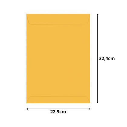 Imagem de Caixa com 250 Envelopes Ouro SKO032 229x324 80g