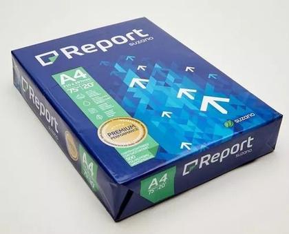 Imagem de Caixa com 5 Resma Papel Sulfite A4 75g Report Total 2500 Folhas