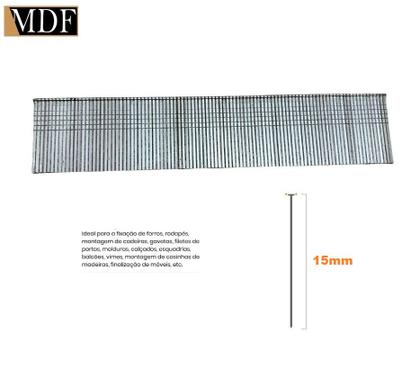 Imagem de Caixa com 5000 Pino 15mm para Pinador Grampeador Pneumático