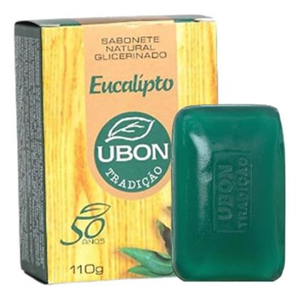 Imagem de Caixa com 60 Sabonetes Eucalipto Sauna Ubon naturais Glicerinados 100g com emolientes e umectantes