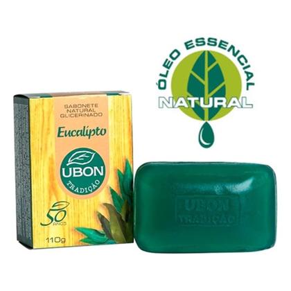 Imagem de Caixa com 60 Sabonetes Eucalipto Sauna Ubon naturais Glicerinados 100g com emolientes e umectantes