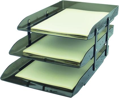 Imagem de Caixa Correspondência Articulável Bandejas Tripla Fume - Dello