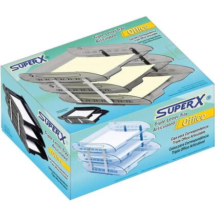 Imagem de Caixa correspondencia tripla super x fume articulada