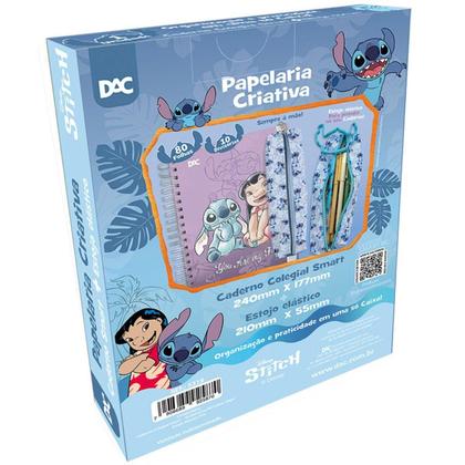 Imagem de Caixa Criativa Stitch - Caderno Smart + Estojo - 5319 - Dac