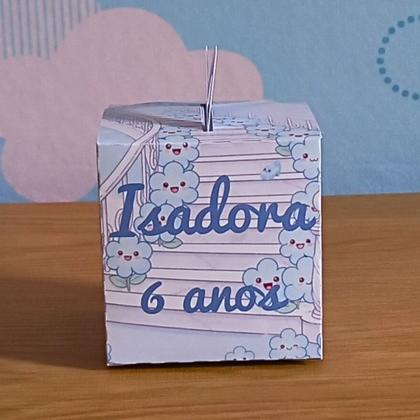 Imagem de Caixa Cubo Alça Cinderela Chibi Fofo Personalizada  Lembrancinha Festa Infantil Aniversário